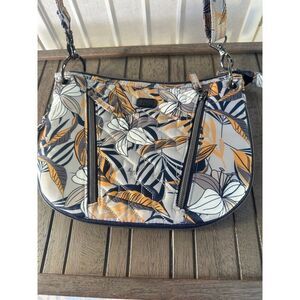 Lug Swivel Crossbody Convertible Shoulder Bag Lily Gray Pockets RFID Expandable